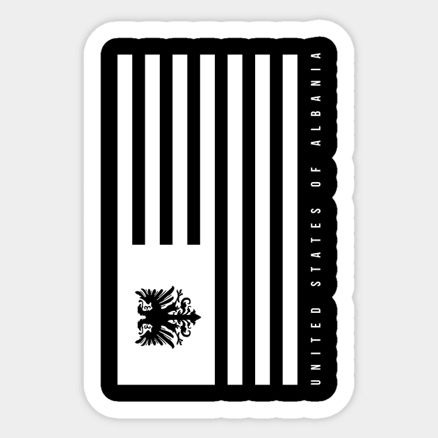 United States of Albania Sticker by HustlemePite